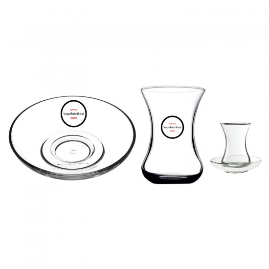 Baskili cay bardağı