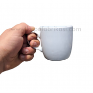 beyaz kısa bulut kupa bardak