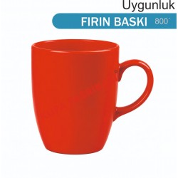 Kırmızı Bulut kupa bardak
