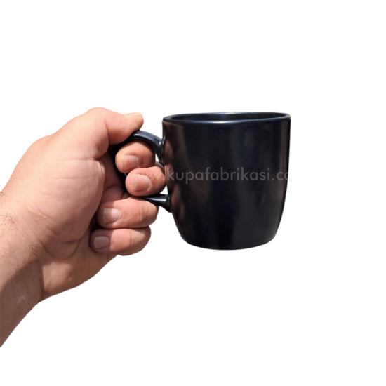 siyah kısa bulut kupa bardak