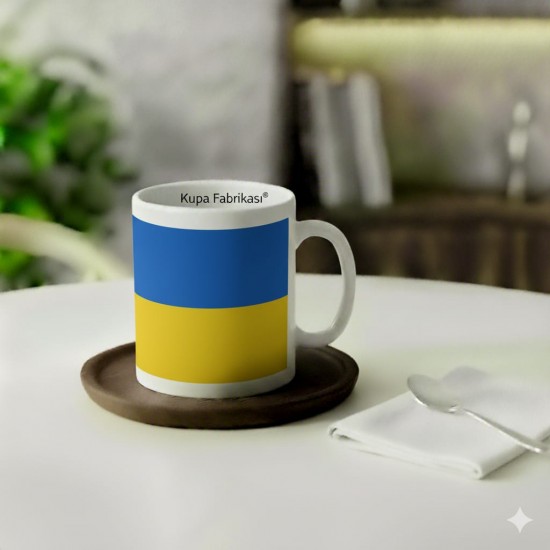 ukrayna bayrak kupa bardak seramik üreticiden